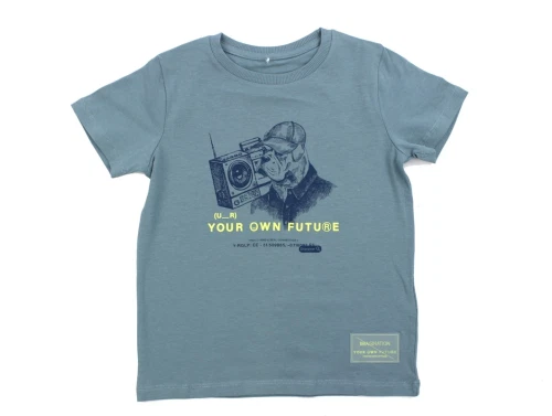 Name It smoke blue t-shirt hunde-print